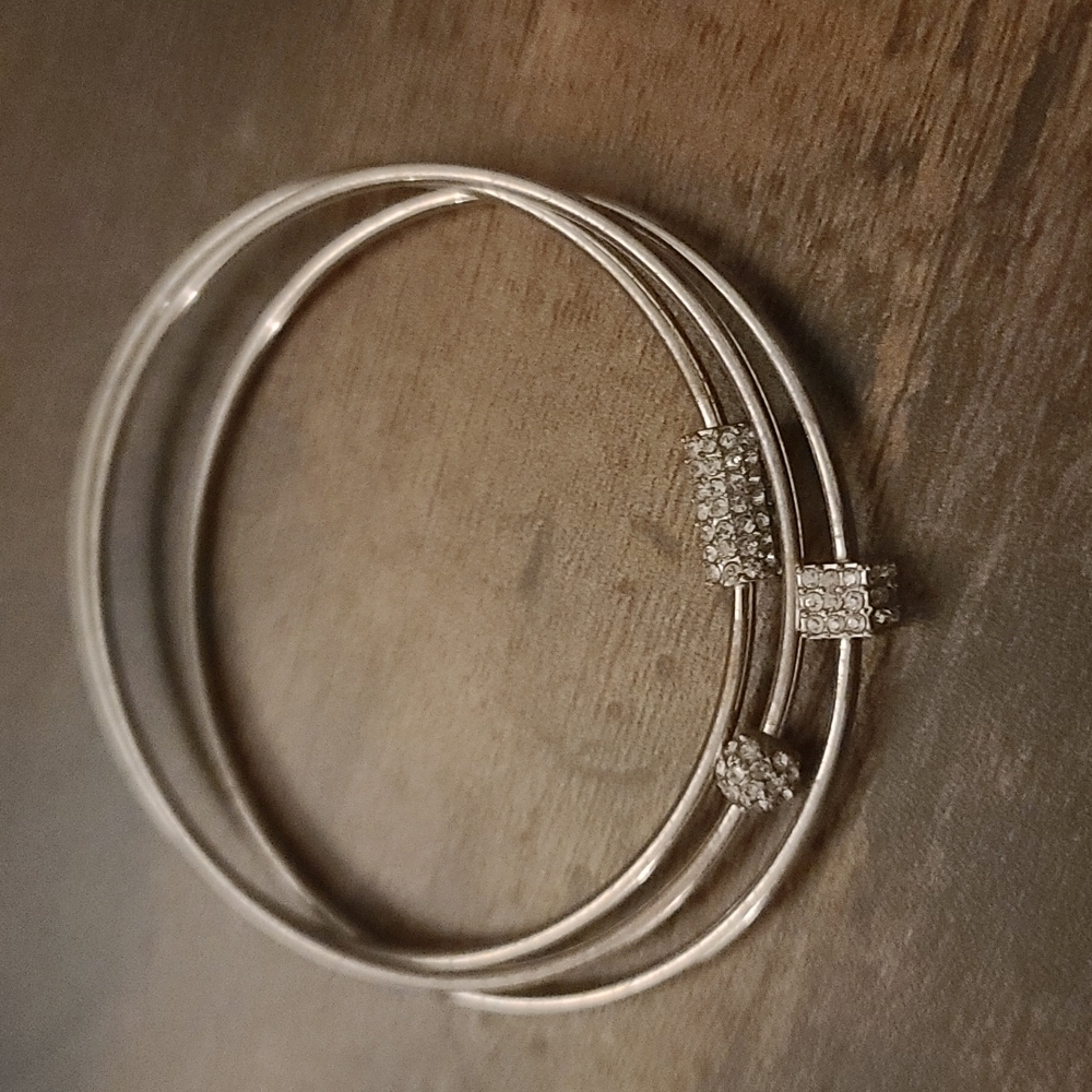 Lia Sophia set of 3 silver bracelets